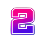 numero 2 cuadrado neon final